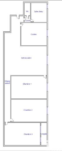 Appartement à vendre 4 pièces 67 m² Villiers-le-Bel