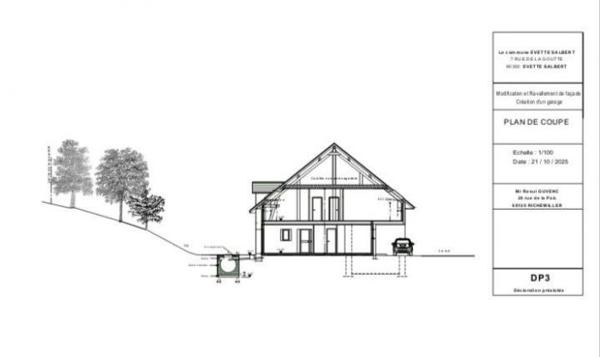 Maison mitoyenne 2 côtés Évette-Salbert 110 m²