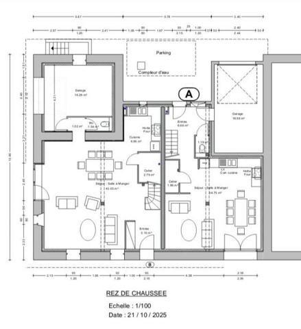 Maison mitoyenne 2 côtés Évette-Salbert 110 m²