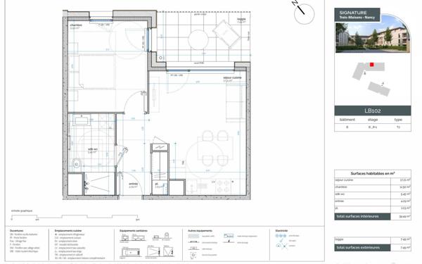 Appartement à vendre    2 pièces •  Nancy