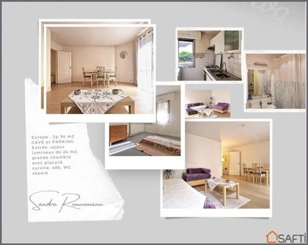 2P CALME, LUMINEUX, CAVE et PARKING 10 MIN GARE