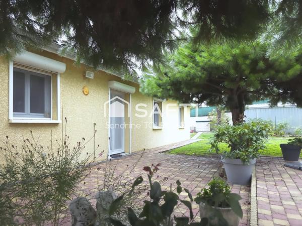 Maison plain pied 5 chambres, jardin