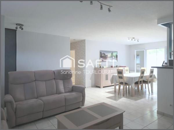 Maison plain pied 5 chambres, jardin