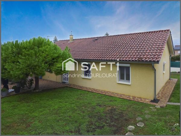 Maison plain pied 5 chambres, jardin