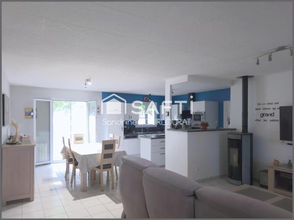 Maison plain pied 5 chambres, jardin