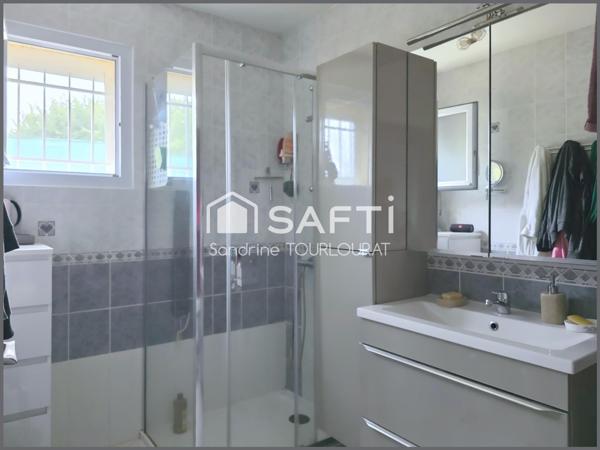 Maison plain pied 5 chambres, jardin