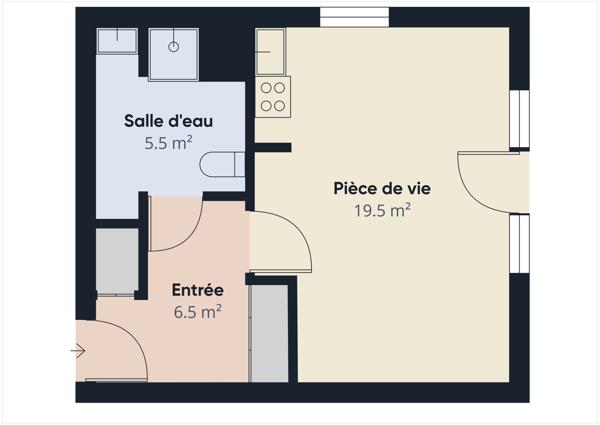 Appartement F1 à vendre  1 pièce - 31,58 m2 BAGNEUX - 92