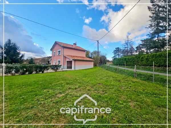 Maison individuelle 4 pièces, jardin clos de 700m², deux garages