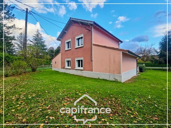 Maison individuelle 4 pièces, jardin clos de 700m², deux garages