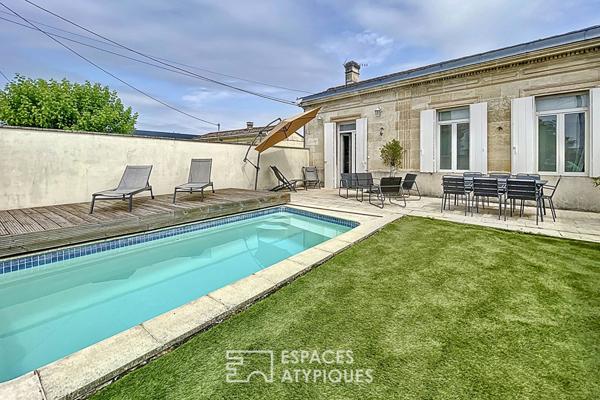 Maison de ville avec piscine à Villenave d’Ornon