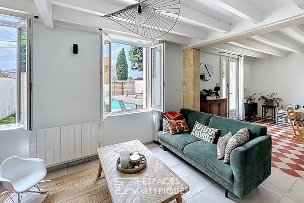 Maison de ville avec piscine à Villenave d’Ornon