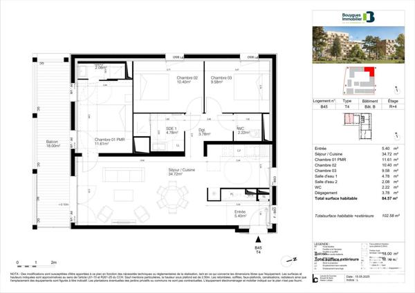 Appartement à vendre 4 pièces 83 m² Bordeaux