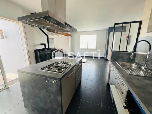 Maison de 110 m² et un appartement de 50 m² soit 160 m² de surface totale!