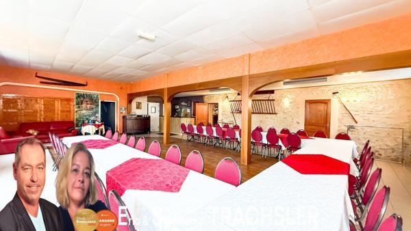 Hôtel-Restaurant en bord de rivière avec 7 chambres – Activité clé en main proche Le Mans