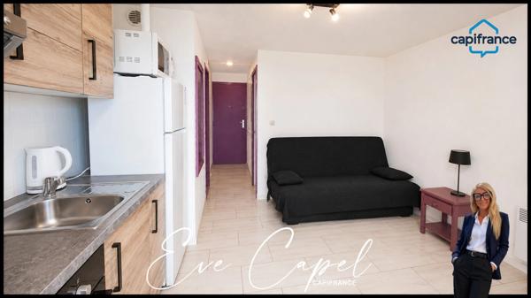 Appartement à vendre 2 pièces LE CAP D'AGDE (34), rez-de-jardin Studio-cabine avec parking privatif, quartier Saint Martin