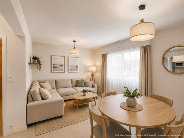 Appartement Jullouville : plage et commerces à pied, 47 m2