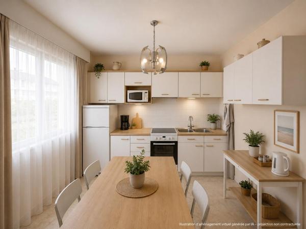 Appartement Jullouville : plage et commerces à pied, 47 m2