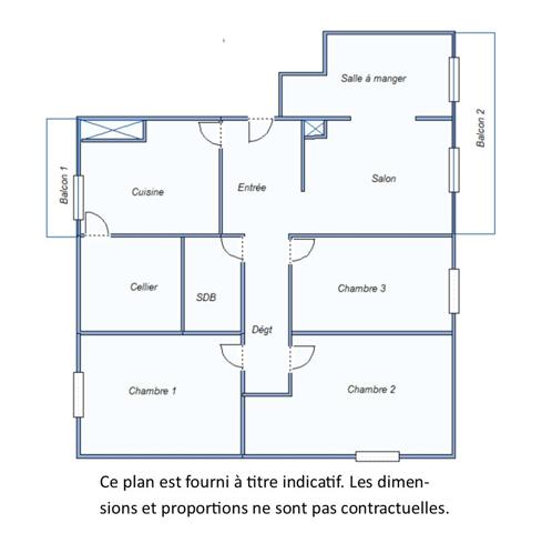 Appartement 4 pièces - 89 m²