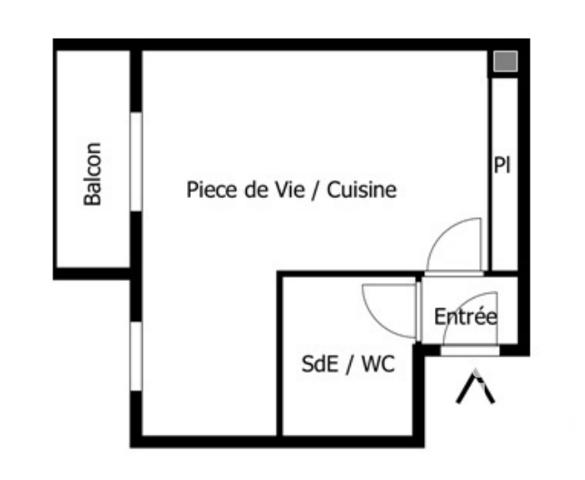 Appartement à vendre 1 pièce 24 m² Villeparisis
