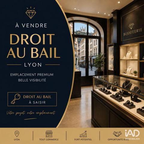 Droit au bail à vendre 30 m² Lyon 6