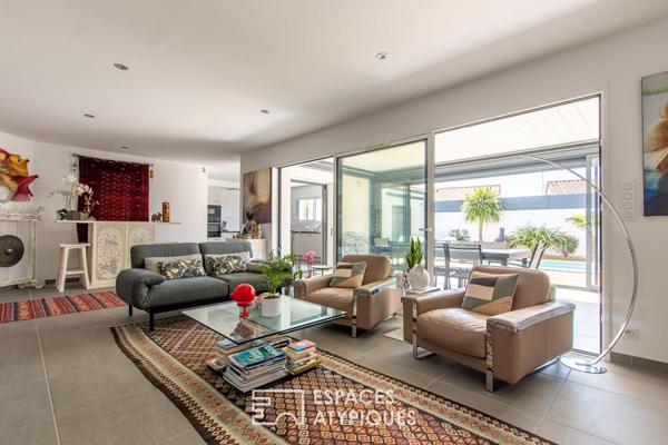 Villa contemporaine avec piscine au coeur du golf de Bourgenay