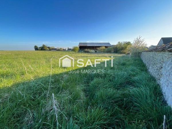 Terrain plat 851 m² façade 50ml libre constructeur