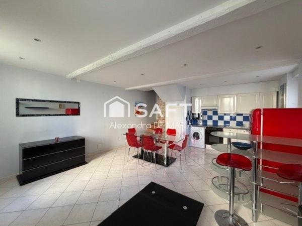 Maison rénovée secteur prisé du village proche mer