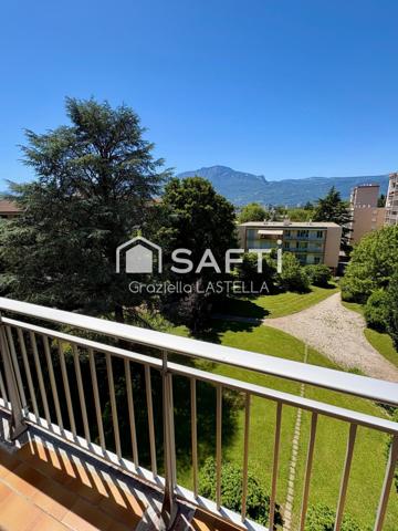 SAINT-MARTIN-D’HÈRES – T4 TRANSFORMÉ EN T3 – VUE NATURE ET MONTAGNES