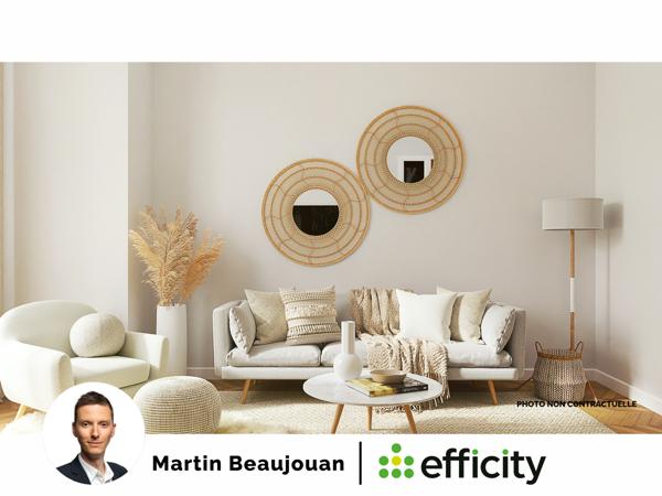 Appartement 2 pièces - 44 m² Exclusivité efficity