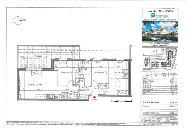 Appartement T4 + Terrasse