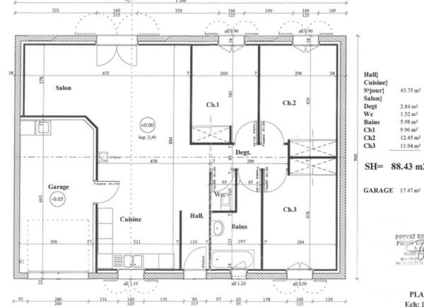 Maison à vendre  4 pièces - 88 m2 CHALLANS - 85