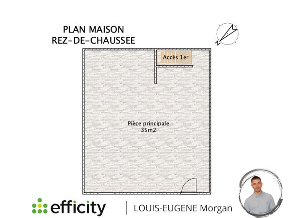 Maison 3 pièces - 67 m² Exclusivité efficity