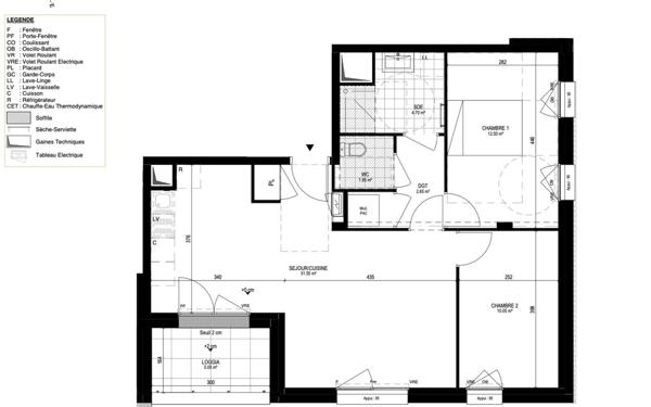 Appartement à vendre    3 pièces • 64,70 m2 Pornichet