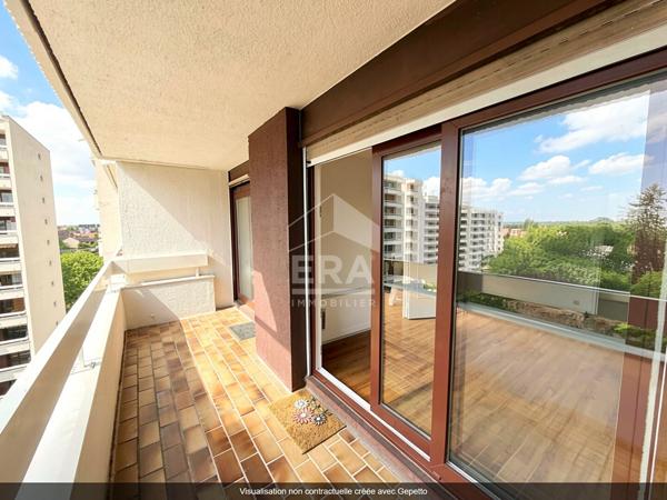 ORLÉANS, T3 DE 73 M², 7E ÉTAGE AVEC ASCENSEUR, BALCON PLEIN SUD, DPE C, PARKING ET CAVE