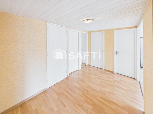 Appartement de 85m² avec 3 chambres et une cave