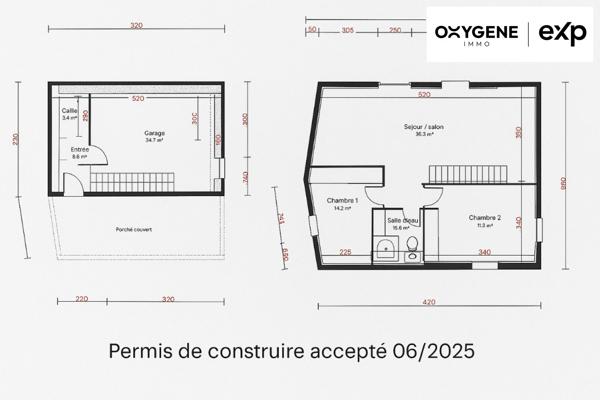 Grange / Bâtiment de 40 m² sur terrain de 487 m² – Vue montagnes