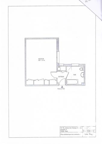 Appartement à vendre 1 pièce 35 m² Paris 8