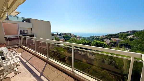 A VENDRE - NICE FABRON : Appartement Grand 2 pièces 60 m2, vue mer
