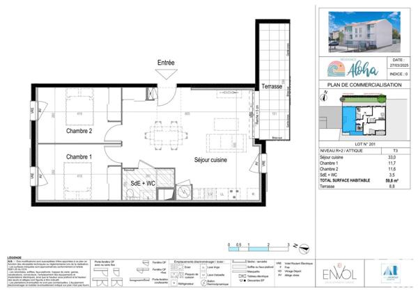 Appartement à vendre 3 pièces 59 m² Palavas-les-Flots