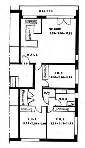 Appartement 4 pièces - 80 m² Exclusivité efficity