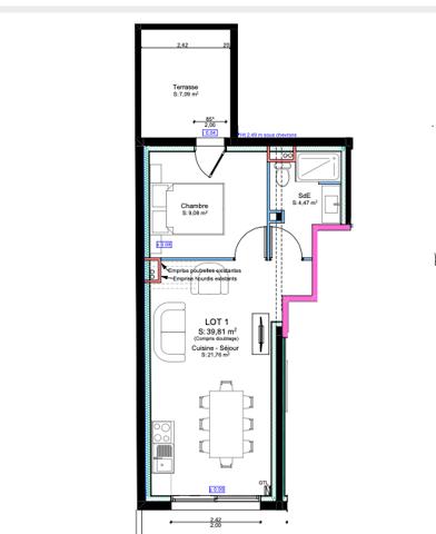 Appartement à vendre 2 pièces 40 m² Saint-Gilles-Croix-de-Vie