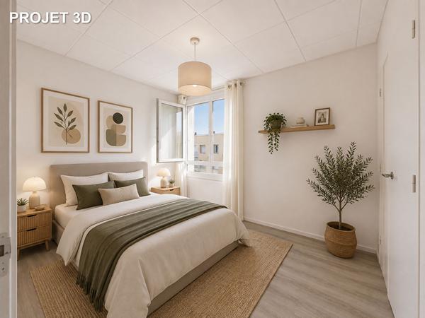 Appartement rénové Valence T3 de 57 m2 avec balcon et cave