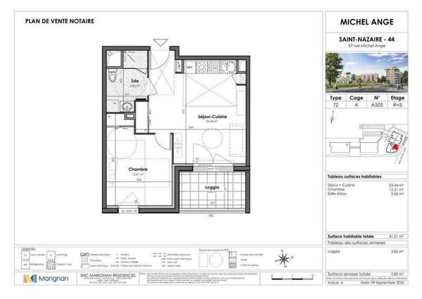 Appartement 2 pièces - 44600 Saint-Nazaire