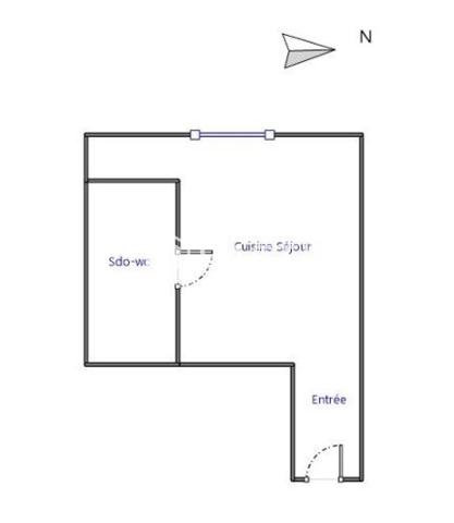 STUDIO DE 15 M² EN DERNIER ETAGE AVEC UN EMPLACEMENT PARKING EXTERIEUR