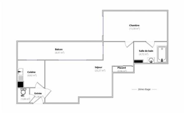 Appartement à vendre 2 pièces 48 m² Rosny-sous-Bois