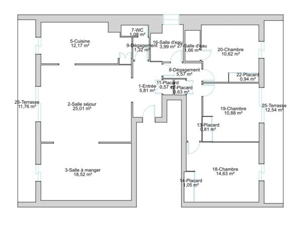 superbe T4 de 117m2 avec vue panoramique sur la mer