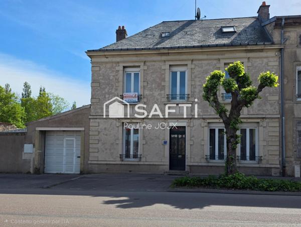 maison 6 pièces avec 2 garages et un jardin clos