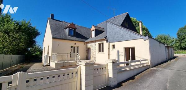 RANNEE - sortie ville LA GUERCHE - Maison avec garages et terrain