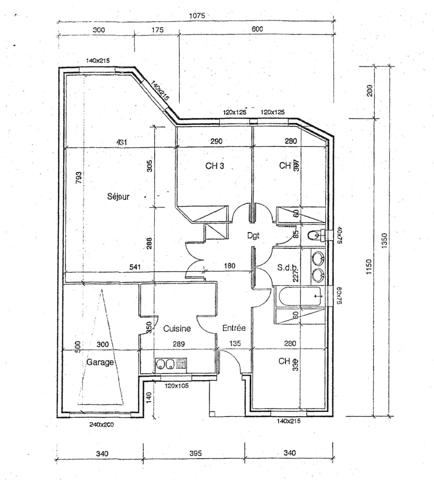 Pavillon 3 chambres à Pessac