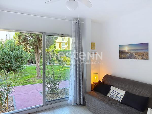 Charmant studio de 25 m² avec coin nuit séparé, piscine et parking privatif à Gruissan